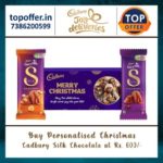 Buy personalised christmas cadbury silk chocolate at Rs.600/-