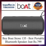 Buy boat stone 135 – best portable bluetooth speaker just Rs.799